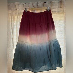 Dolan Anthropology Maxi Skirt in pink, white & blue - petite medium 100% cotton